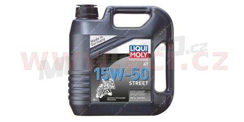 LIQUI MOLY Motorbike 4T 15W50 Street, polosyntetický motorový olej 4 l