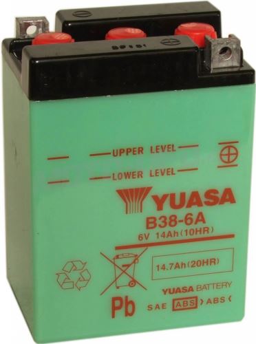 YUASA baterie B38-6A (6V 14Ah)
