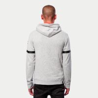 Mikina CLUB HOODIE, ALPINESTARS (šedá/černá/červená) (2)
