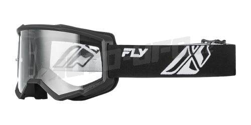 Brýle FOCUS, FLY RACING - USA (černá/bílá - čiré plexi)