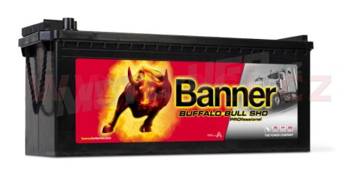 180Ah baterie, 1000A, levá BANNER Buffalo Bull SHD Professional 514x223x195(220)