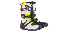 Boty TECH TRIAL, ALPINESTARS (bílá/červená/žlutá fluo/černá)