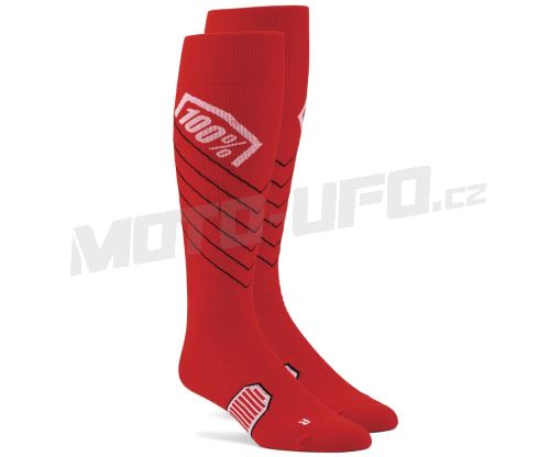 Ponožky HI SIDE MX, 100% - USA (červená)