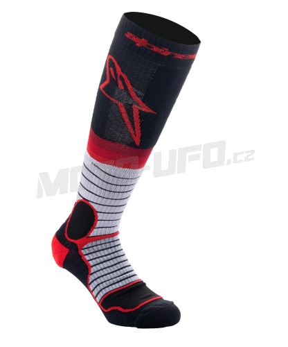Ponožky MX PRO, ALPINESTARS (černá/červená/šedá) 2027