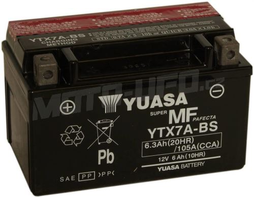 YUASA baterie YTX7A-BS (12V 6,3Ah)