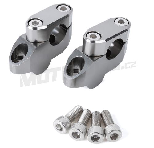 ZETA Sada vyvýšení řidítek (pro řídítka průměru 22mm) vyosená
