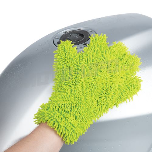 OXFORD mycí rukavice Noodle Wash Glove (mikrovlákno, zelená fluo)