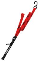 Upínací popruhy s rychloupínací spojkou (šířka 38 mm / délka 2 m / nosnost 550 kg), RTECH (1 pár, červený)