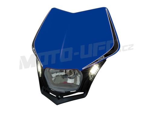 UNI přední maska včetně světla V-FACE, RTECH (YZF modro-černá)