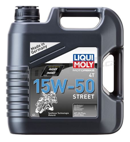 LIQUI MOLY Motorbike 4T 15W50 Street, polosyntetický motorový olej 4 l