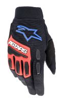 Rukavice FULL BORE XT, ALPINESTARS (černá/červená/modrá/bílá, vel. S)
