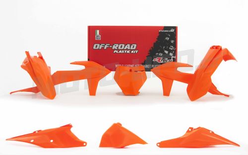 Sada plastů KTM, RTECH (oranžová, 6 dílů, vč. L krytu vzduch filtru)