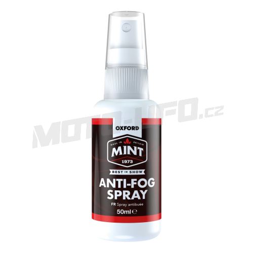 MINT antifog sprej proti mlžení plexi, aplikátor s rozprašovačem 50 ml