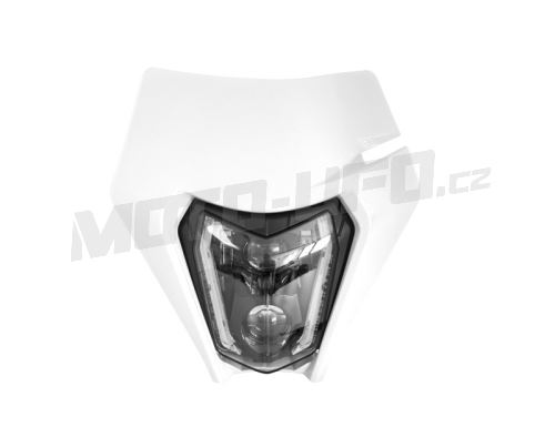 Přední maska vč. LED světla KTM, RTECH (bílá)