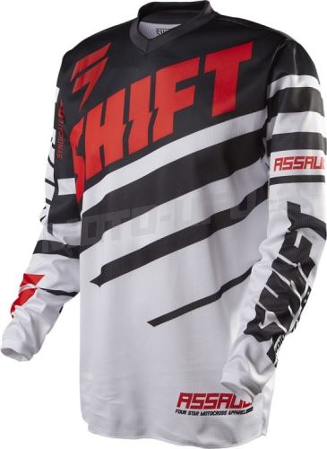 SHIFT dres ASSAULT Race Black/White vel: XL