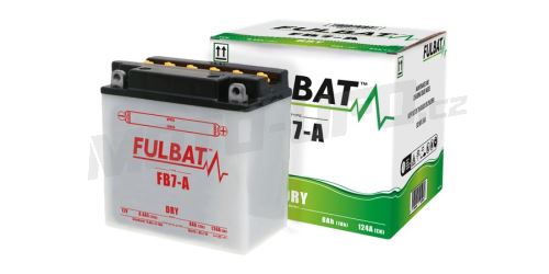 Baterie 12V, YB7-A, 8Ah, 124A, konvenční 135(145)x75x133 FULBAT(vč. balení elektrolytu)