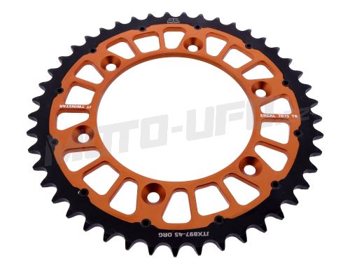 JT 897-45 zubů, rozeta KTM/HUSQVARNA/GASGAS TWINSTAR - oranžová