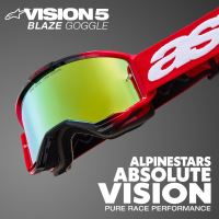 Brýle VISION 5 HOLLOW, ALPINESTARS (šedá/žlutá fluo, zrcadlové stříbrné plexi) (3)
