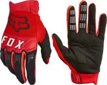FOX rukavice DIRTPAW Fluo red vel: M