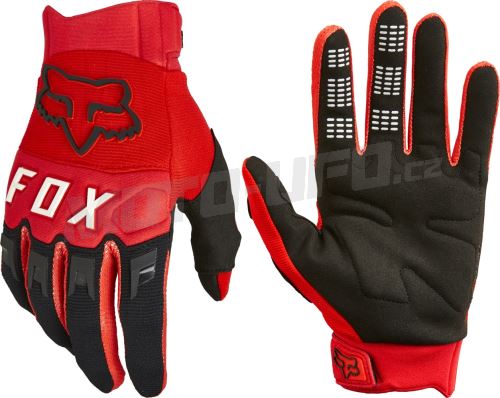 FOX rukavice DIRTPAW Fluo red