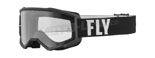 Brýle FOCUS, FLY RACING - USA, (černá/bílá, plexi čiré)