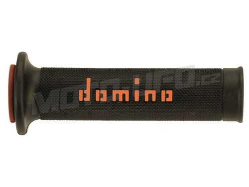 Gripy A010 (road) délka 120 + 125 mm, DOMINO (černo-oranžové)